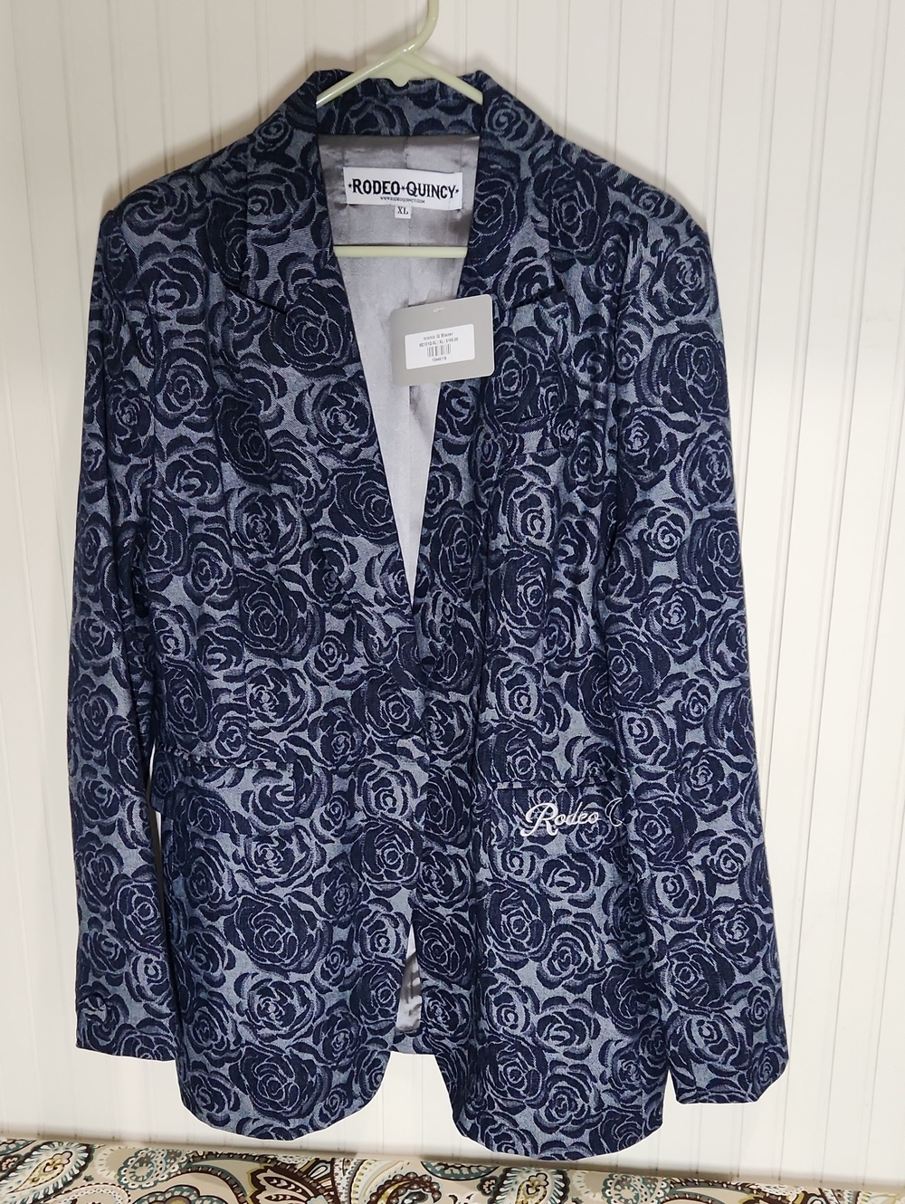 Rodeo Quincy Navy Floral Blazer